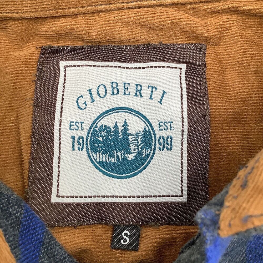 Gioberti Mens Long Sleeve Button Up Flannel Shirt Size Small NWT - Picture 4 of 6